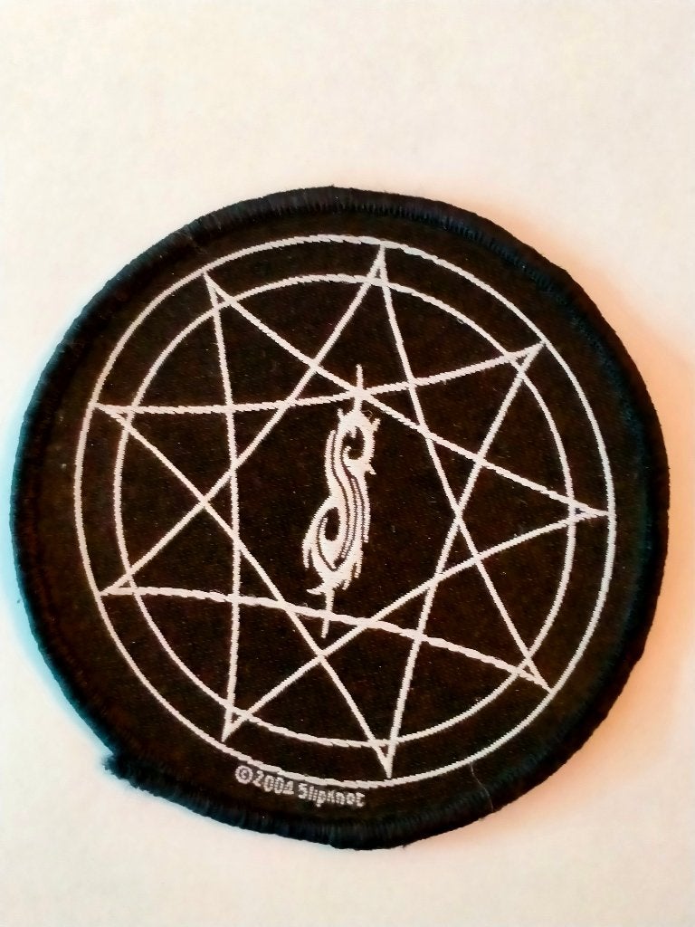 Slipknot 2004 metal hardrock logo patch kleding embleem, Verzenden, Zo goed als nieuw, Kleding