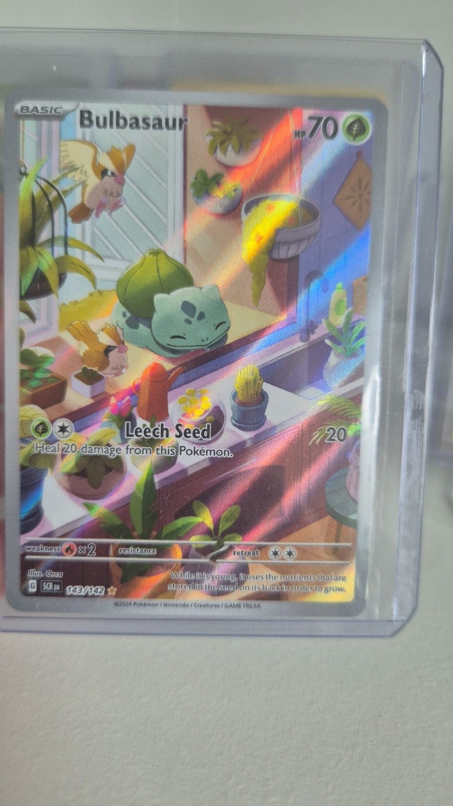 Bulbasaur, Hobby en Vrije tijd, Verzamelkaartspellen | Pokémon, Ophalen of Verzenden, Zo goed als nieuw, Losse kaart