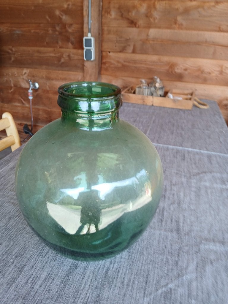 grote groene vaas 35 cm hoog, Ophalen