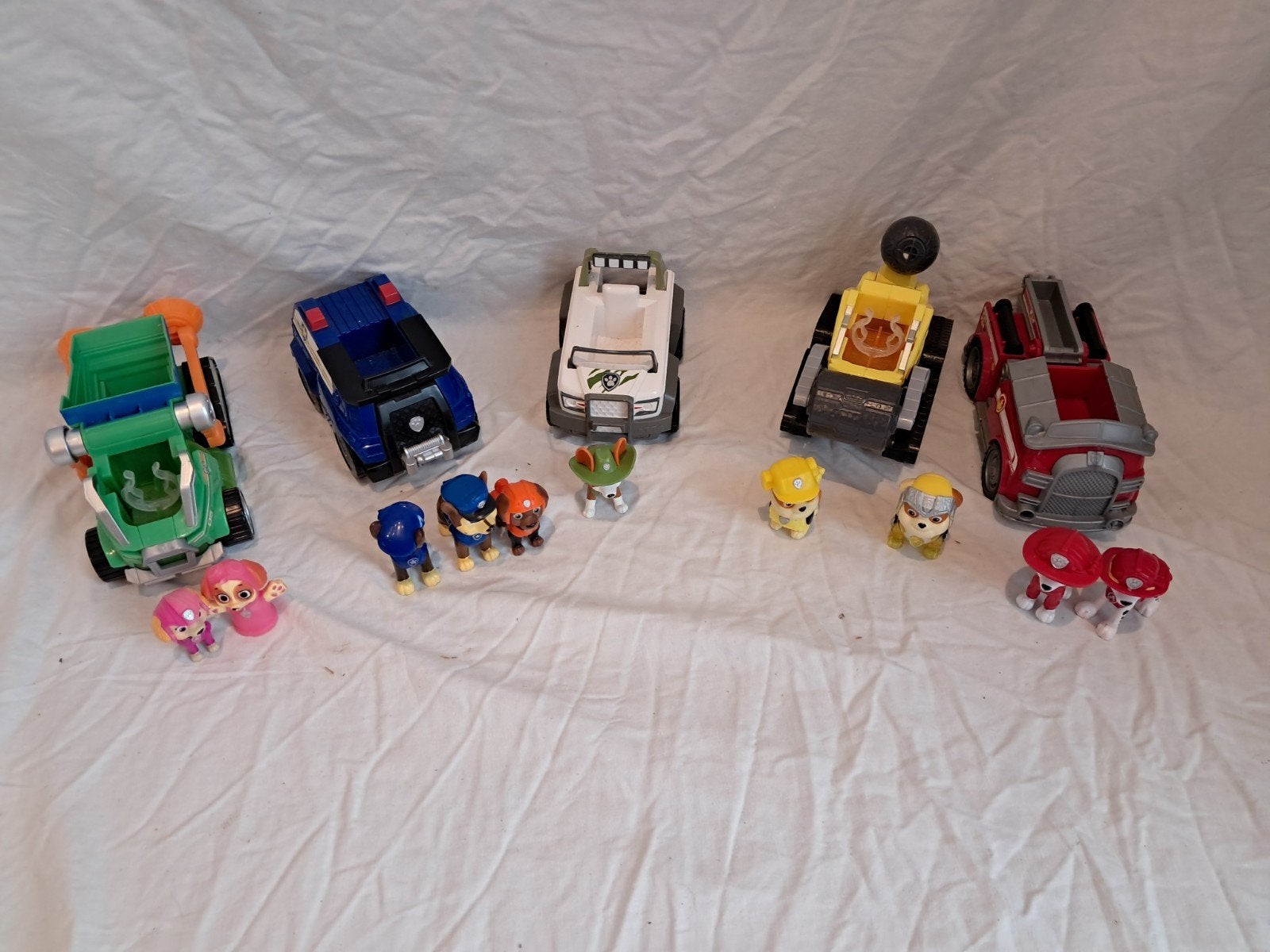 Foto 2 van Groot Paw Patrol pakket - voertuigen + pups