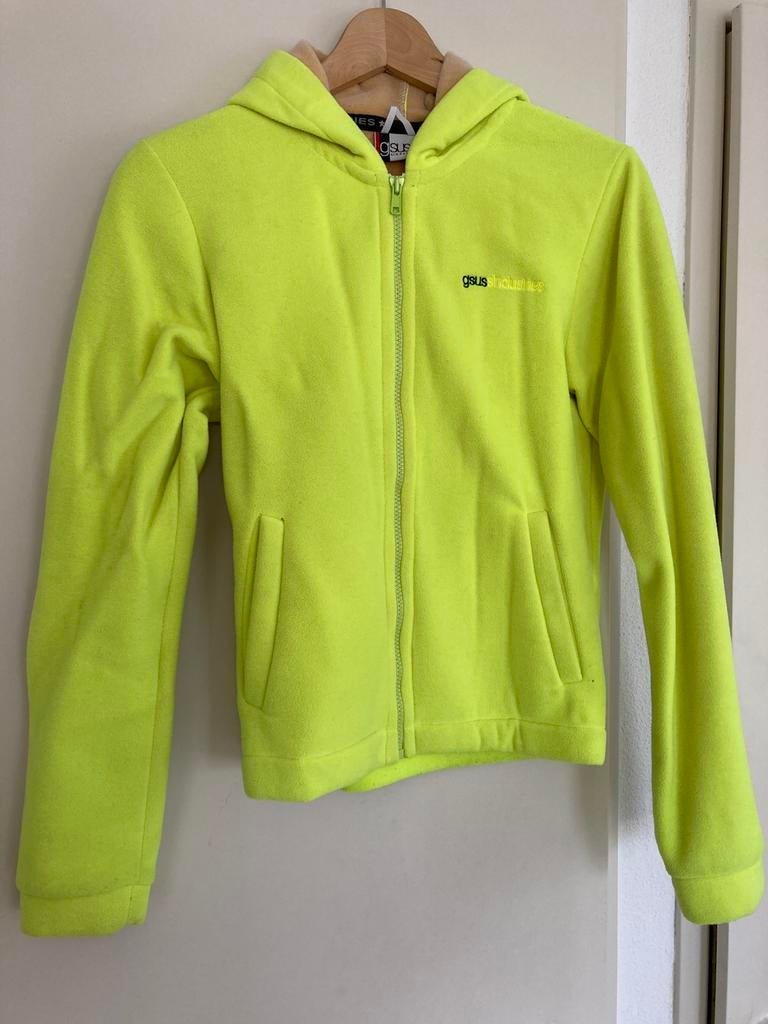 Vintage Gsus vest knalgeel maat M, Ophalen of Verzenden, Gedragen, Maat 38/40 (M), Geel