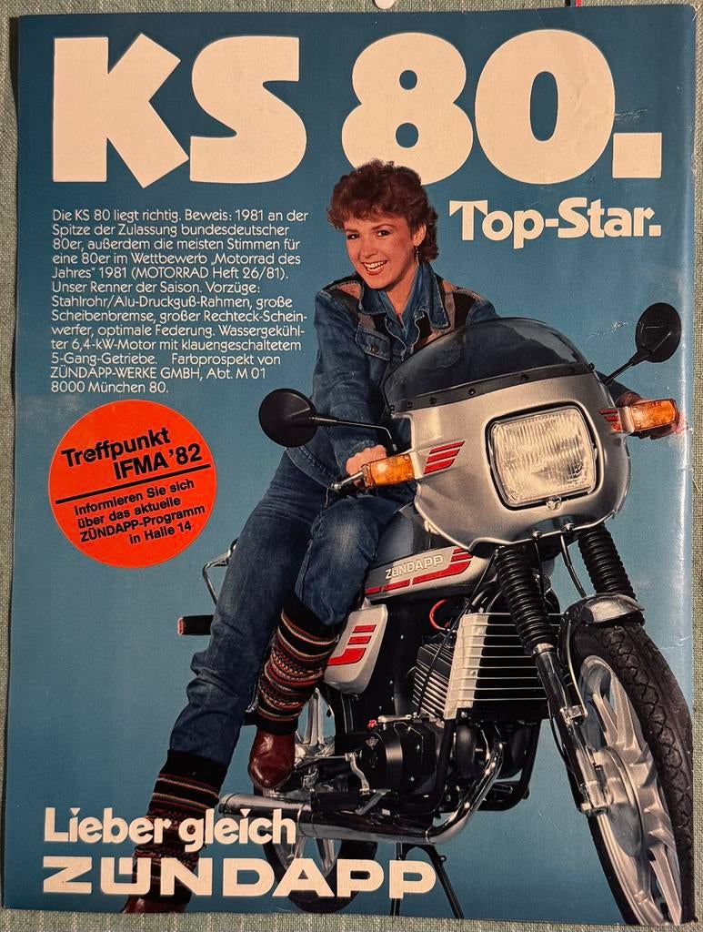 Advertentie 1982 Zündapp KS80, Verzenden, Zo goed als nieuw, Motoren