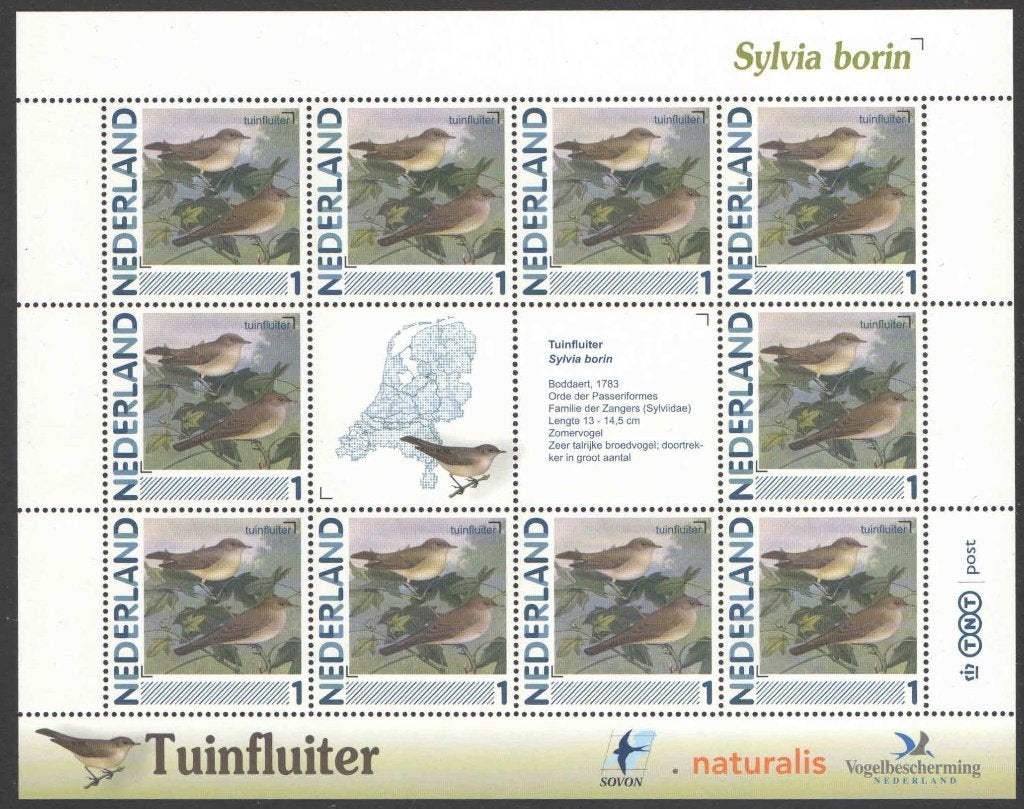 Postzegels Vogels in Nederland: Tuinfluiter, Ophalen of Verzenden, Na 1940, Postfris