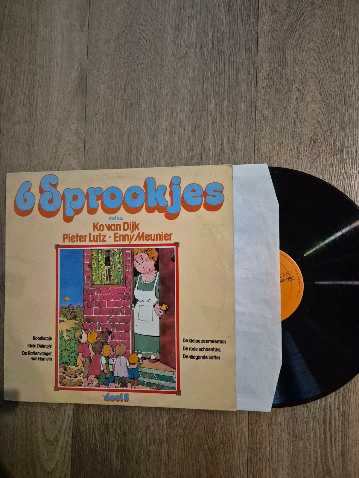 lp 6 sprookjes, Cd's en Dvd's, Vinyl | Kinderen en Jeugd, Ophalen, Zo goed als nieuw, Verhaal of Sprookje