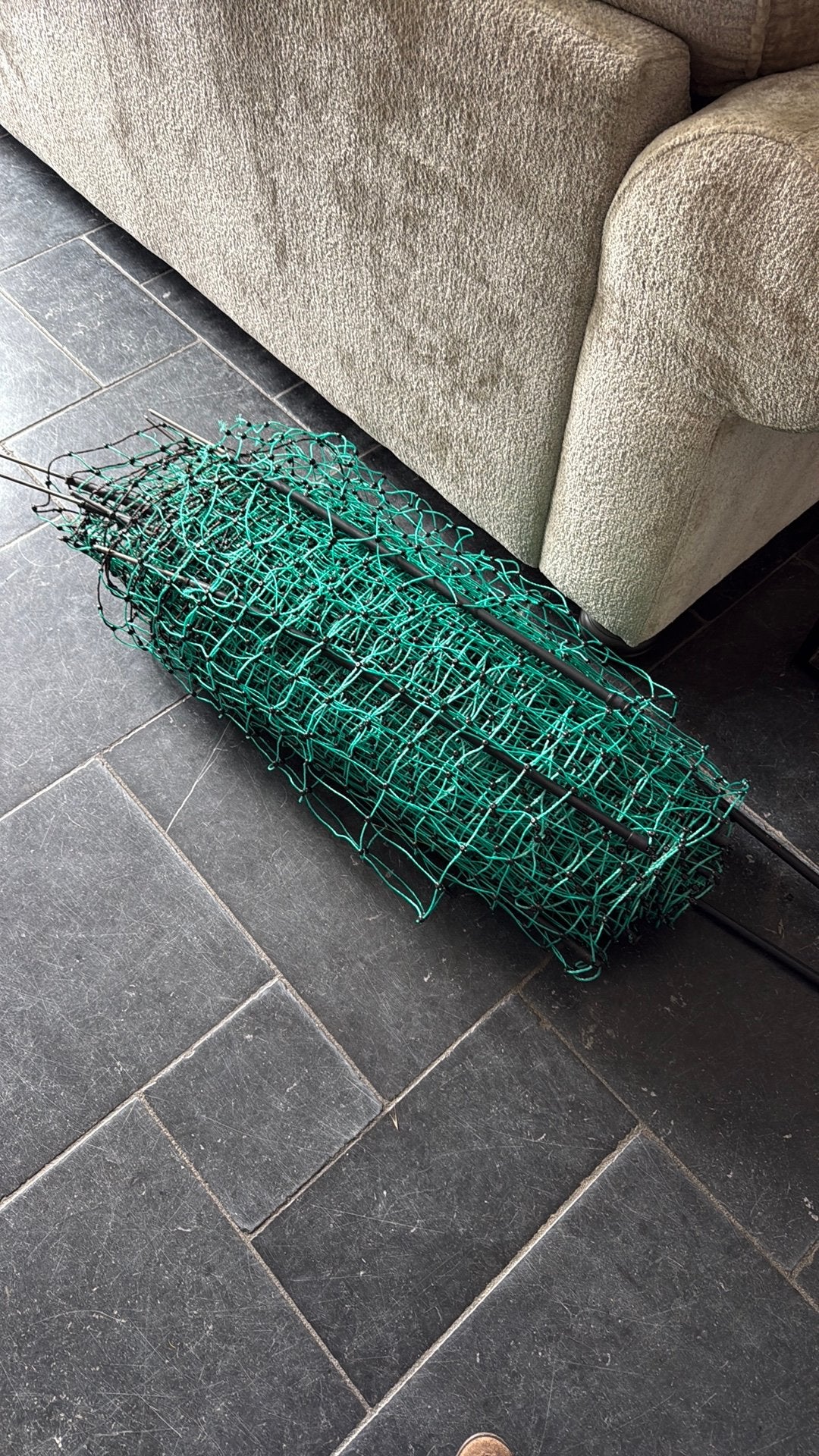 Schapennet 50m groen inc extra stokken, Ophalen, Gebruikt, Overige materialen