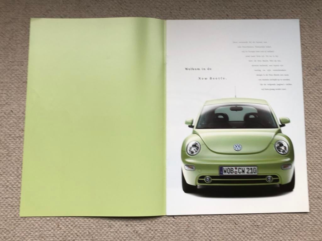 Folder VW New Beetle (1998), Ophalen of Verzenden, Nieuw, Volkswagen