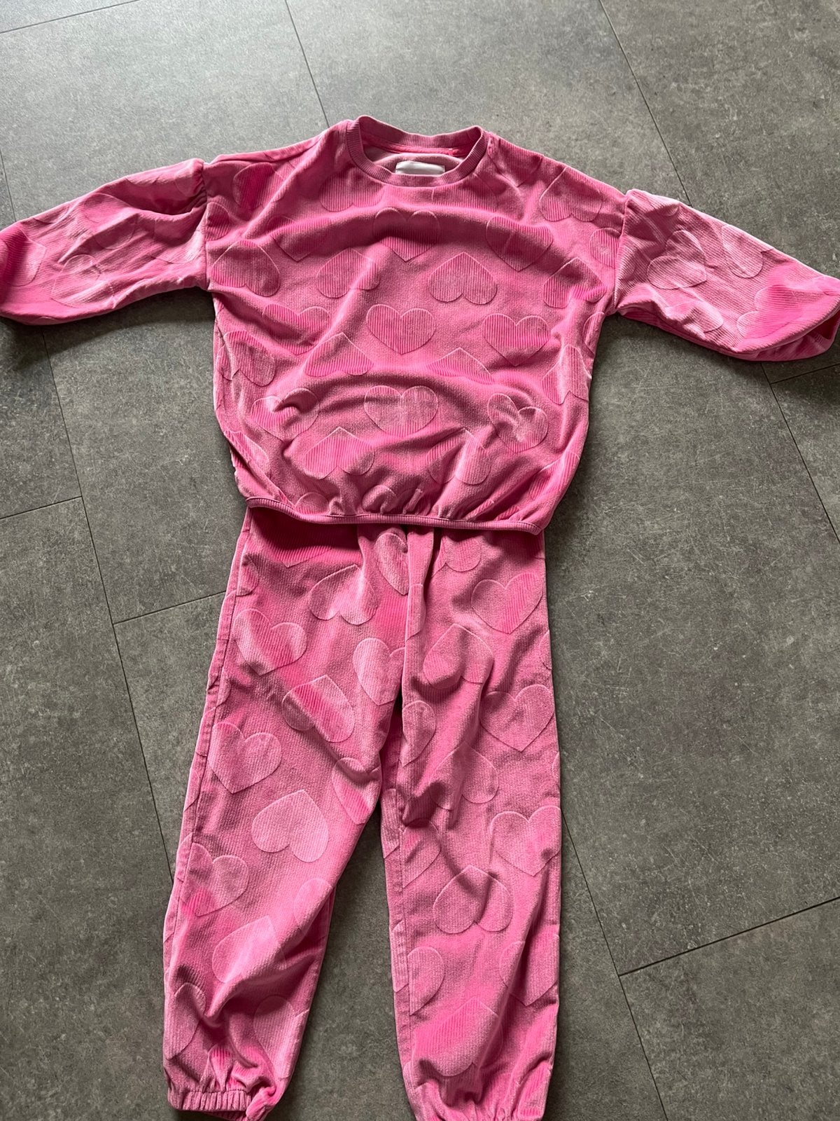 Velours huispak/pyama merk: Next, Ophalen of Verzenden, Zo goed als nieuw, Meisje, Nacht- of Onderkleding