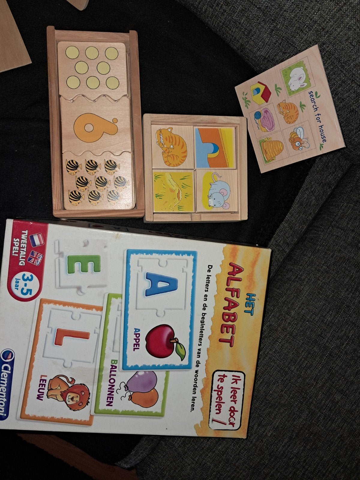 leuk educatief puzzel setje, Ophalen of Verzenden, Zo goed als nieuw
