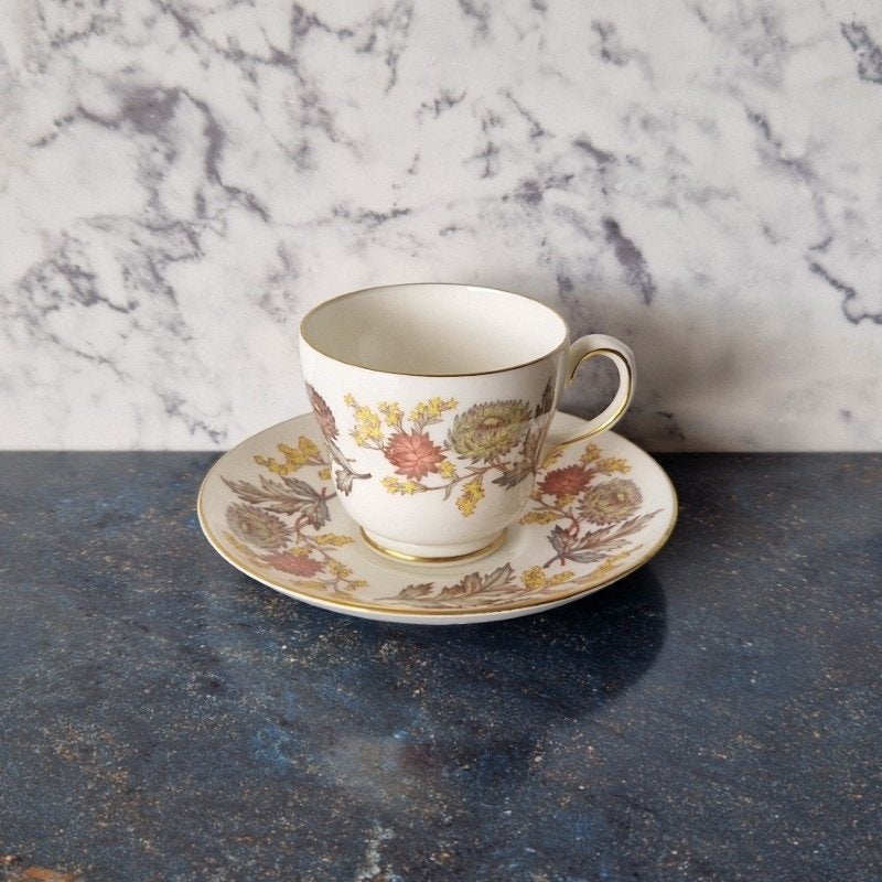 Wedgwood Lichfield koffiekop en schotels, Ophalen of Verzenden