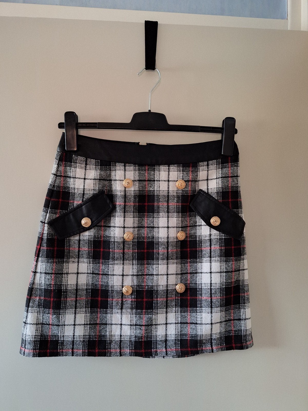 Drole de Copine geruite mini-rok - Maat M, Maat 38/40 (M), Meerkleurig, Ophalen of Verzenden, Gedragen