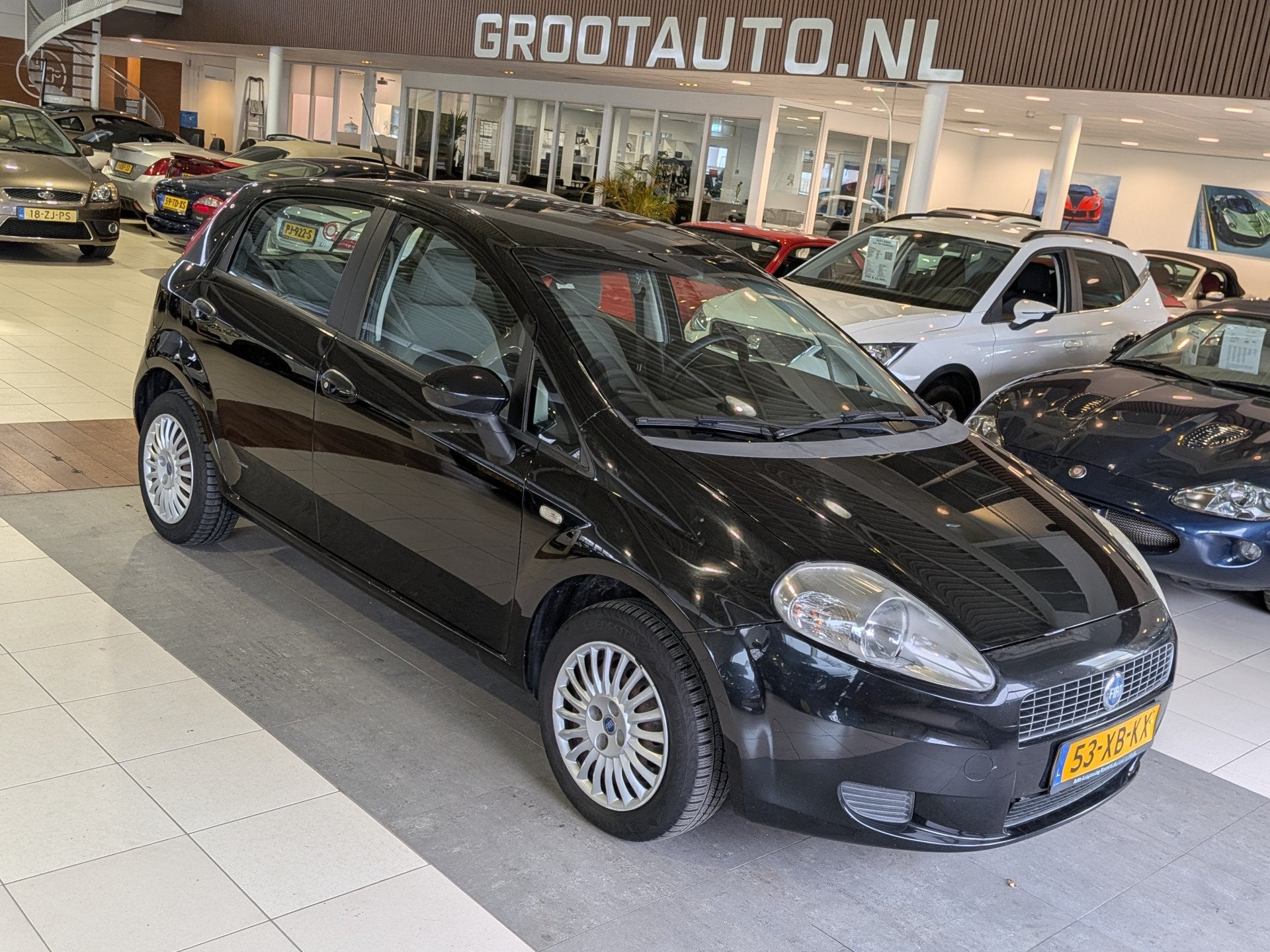 Fiat Grande Punto 1.4 Dynamic Automaat Airco, Stuurbekrachti, Stof, 4 cilinders, 400 kg, Grande Punto