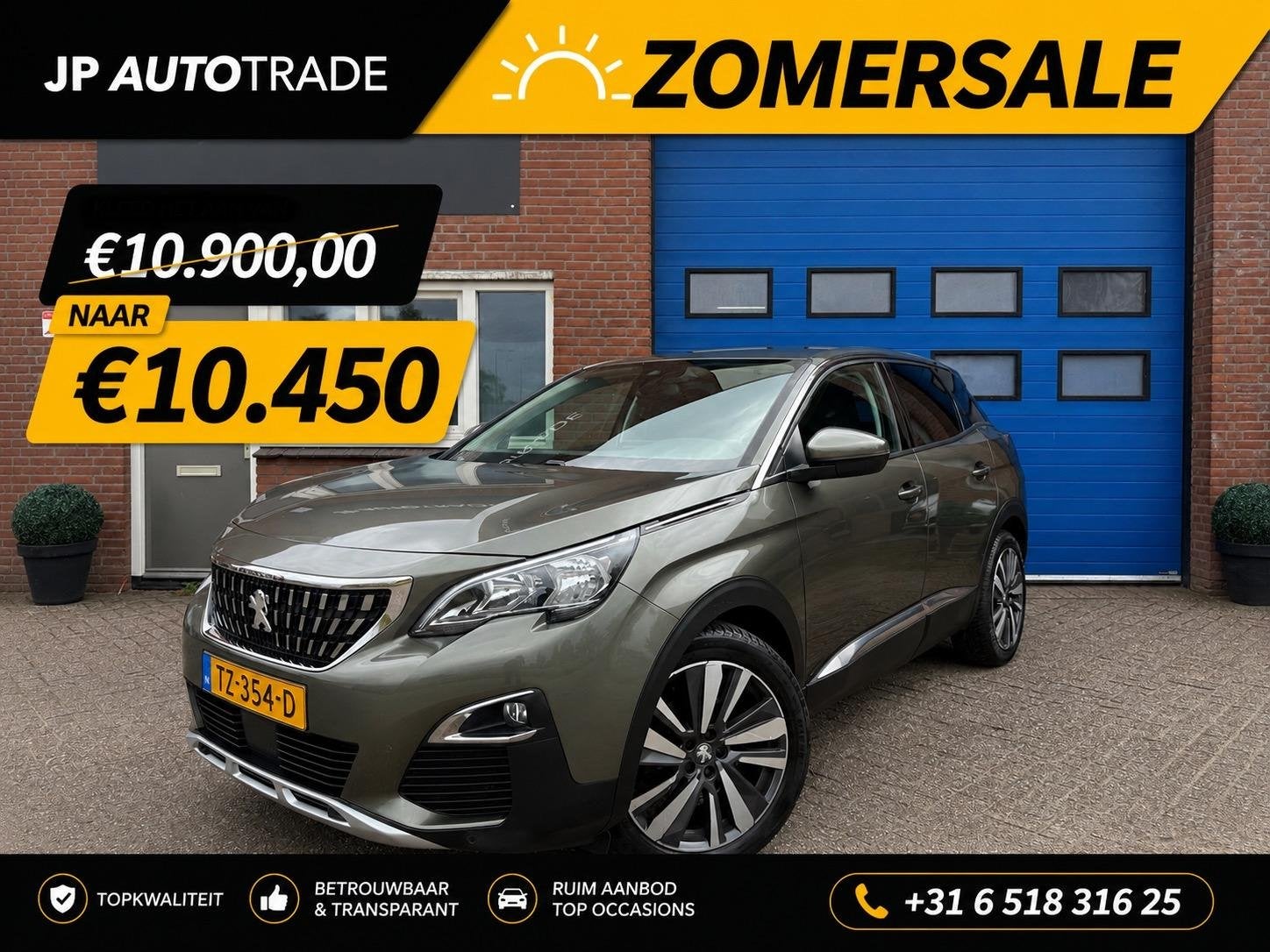 Peugeot 3008 1.2 PureTech Allure | Distributie vv | NL Auto, Auto's, Peugeot, Voorwielaandrijving, Gebruikt, 1199 cc, Automatische klimaatregeling
