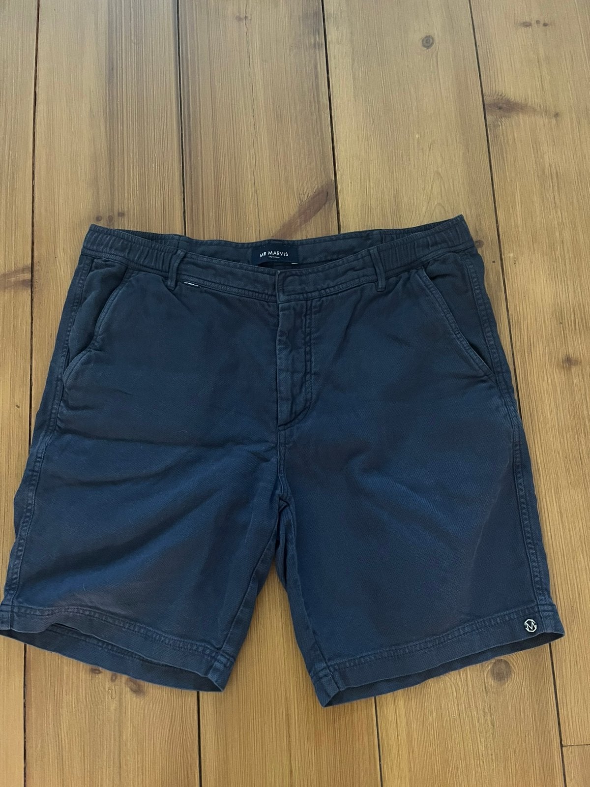Leuke blauwe Mr Marvis herenshort The Piques, L, Verzenden, Maat 52/54 (L), Blauw