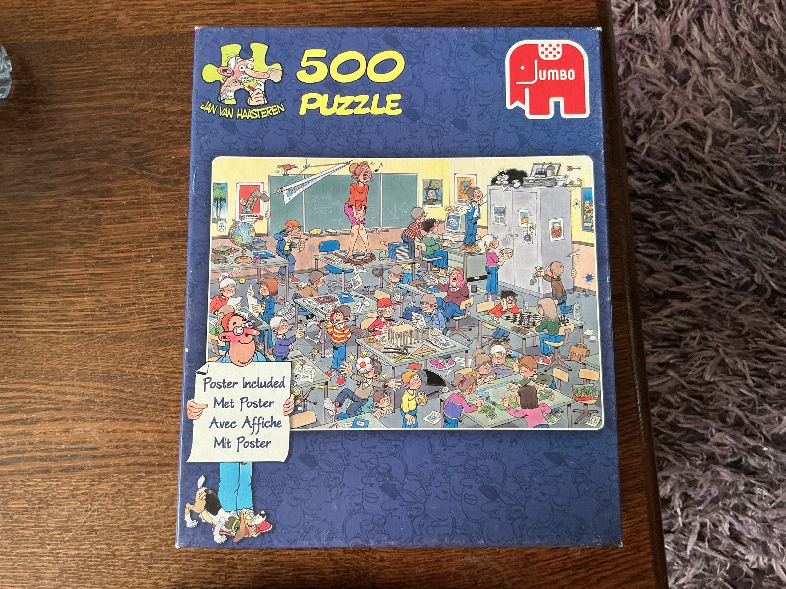 Jan van Haasteren 500 stukjes puzzel - vang de muis, Ophalen of Verzenden, Minder dan 500 stukjes, Zo goed als nieuw, Legpuzzel