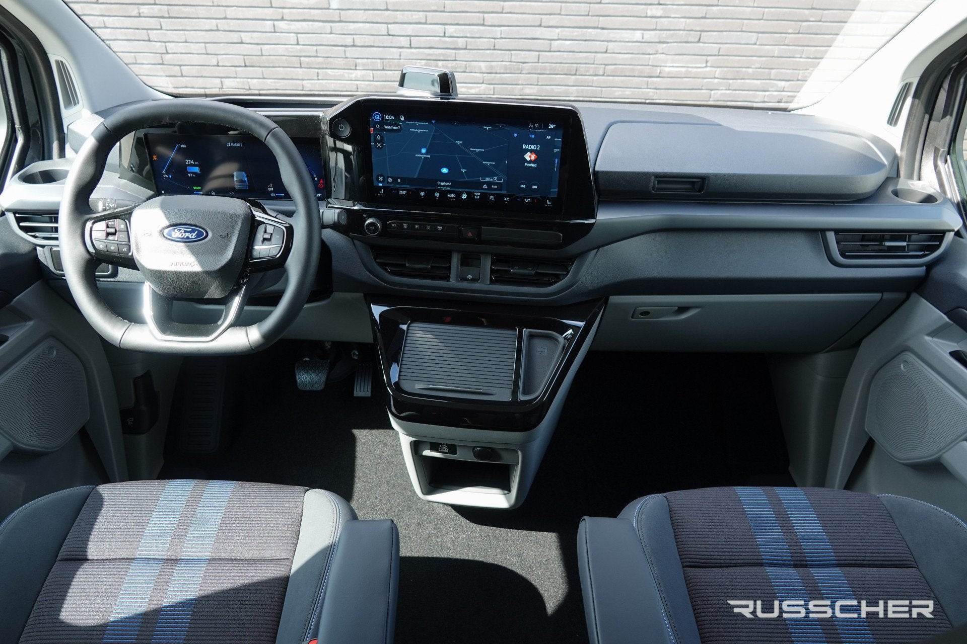 Ford E-Transit Custom L2H1 218Pk Aut. | Dubbele Cabine | Nie, Auto's, Automaat, Achterwielaandrijving, Gebruikt, Zwart