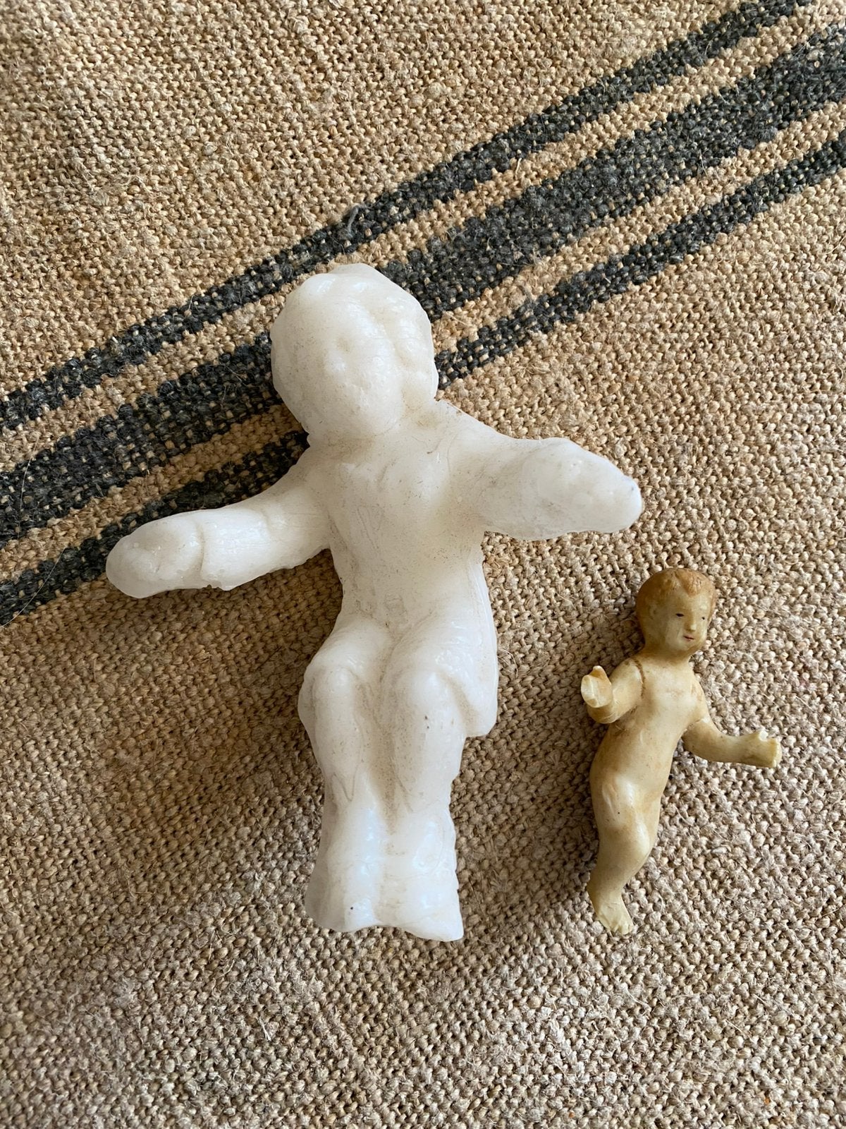 Antieke wax popjes, Ophalen of Verzenden