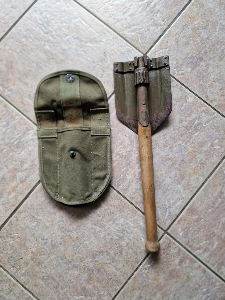Kl pioniersschep houtensteel defensie entrencing tool, Ophalen of Verzenden, Landmacht, Nederland