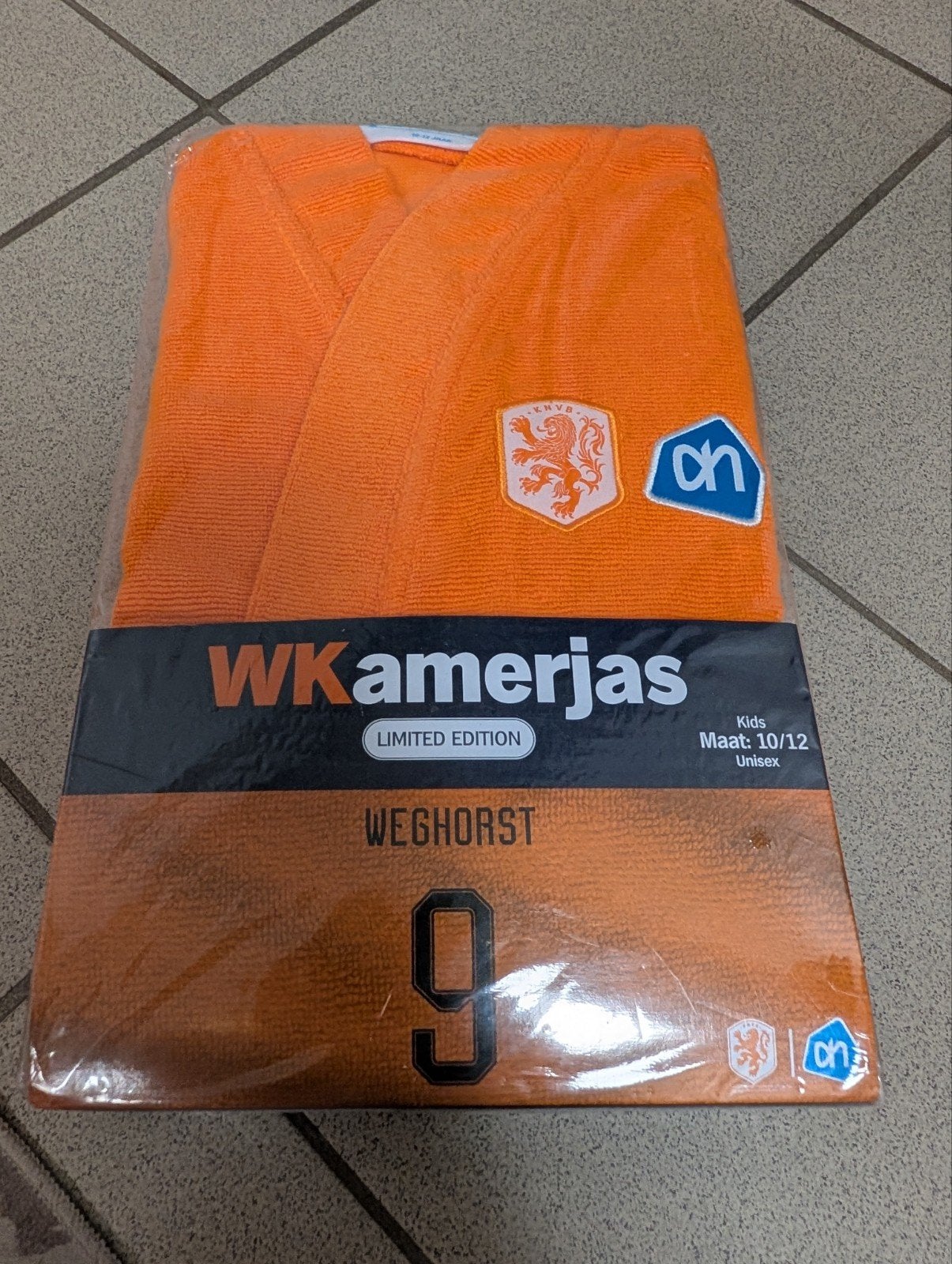 WK Kamerjas Wout Weghorst Kids Maat 10/12 Limited Edition, Albert Heijn / KNVB, Ophalen of Verzenden, Nieuw