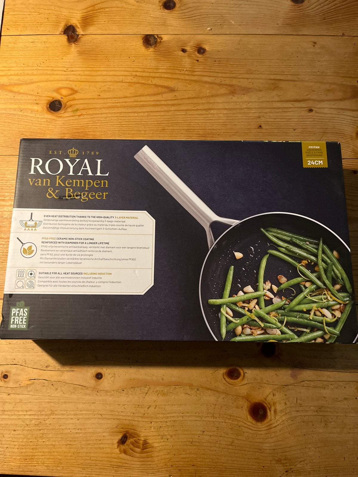 Nieuwe Royal van Kempen & Begeer koekenpan 24cm, Overige typen, Ophalen of Verzenden, Nieuw, Overige merken