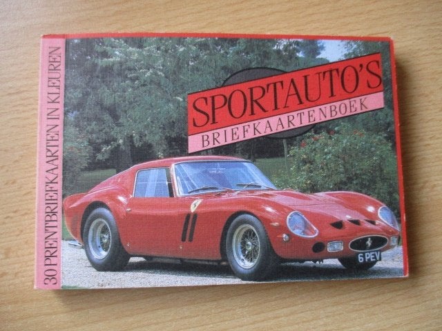 Sportauto's briefkaartenboek  30 prentenbriefkaarten  Ferrar, Ophalen of Verzenden, Zo goed als nieuw