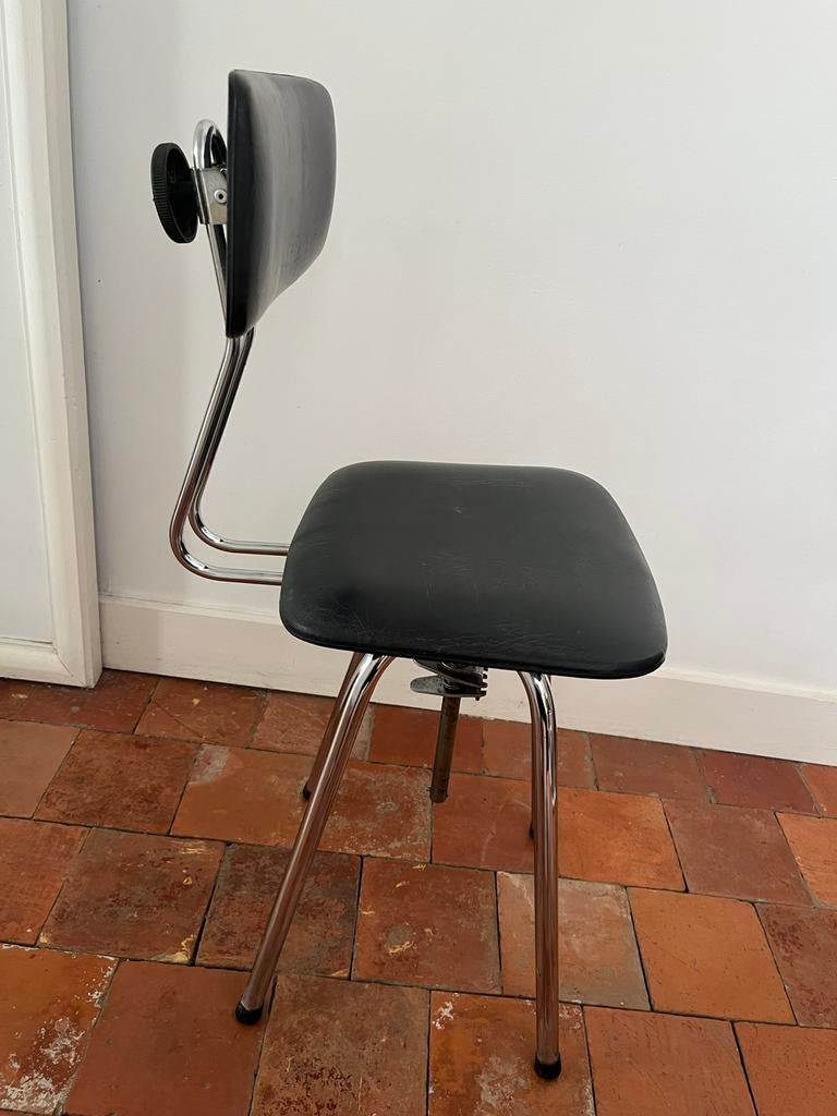 VINTAGE KRUK HOOG BARKRUK ATELIERKRUK CHROOM, Ophalen
