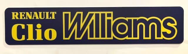 RENAULT Clio Williams   - showplaat   showroom  kenteken, Verzamelen, Ophalen of Verzenden, Zo goed als nieuw, Auto's