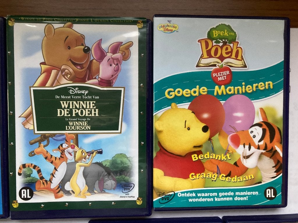 T.K. nog 2 originele films op DVD van Winnie de Poeh Disney, Alle leeftijden, Ophalen of Verzenden, Gebruikt, Overige typen