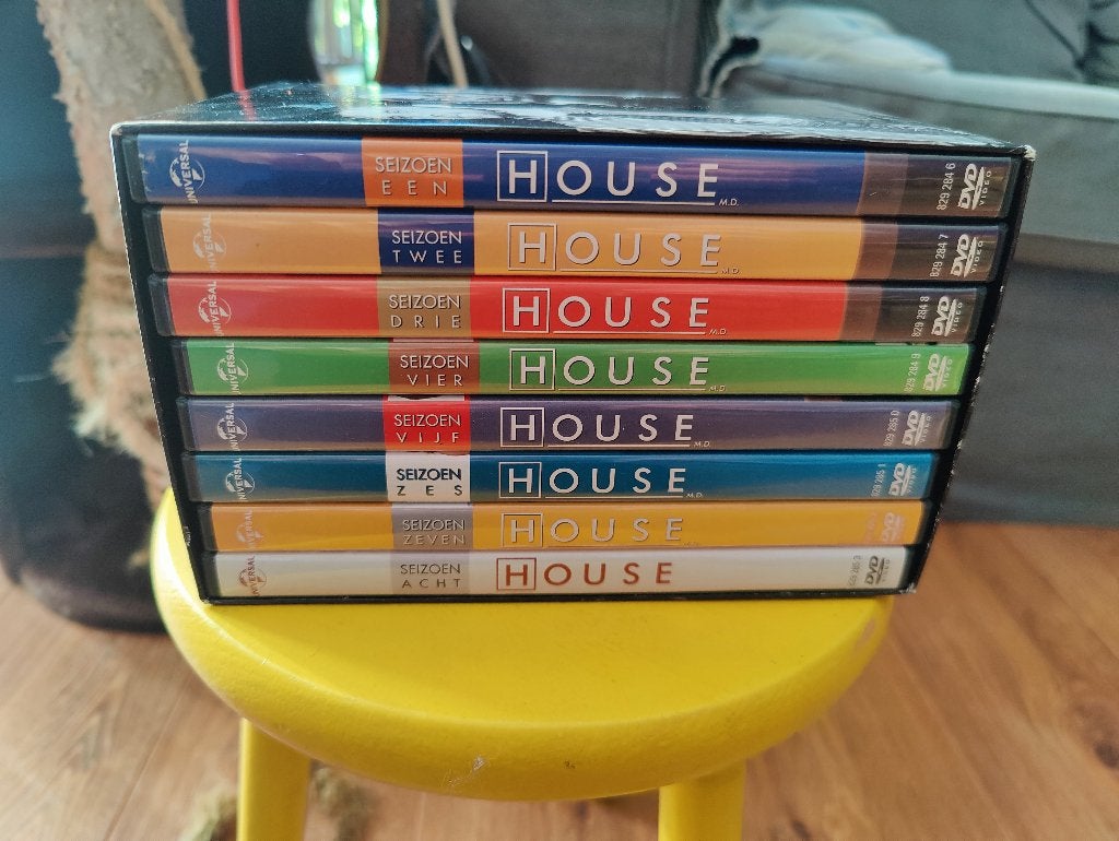 House MD - DVD Box - Seizoen 1-8 - Hugh Laurie, Vanaf 12 jaar, Ophalen of Verzenden, Zo goed als nieuw, Drama