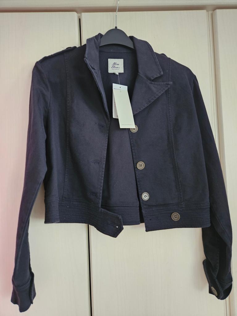 Nieuw miss Etam kort spijkerjasje maat 40, was 59.99, Maat 38/40 (M), Blauw, Nieuw, Ophalen of Verzenden