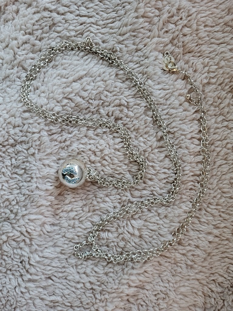 Bola zwangerschapsketting, Sieraden, Tassen en Uiterlijk, Kettingen, Ophalen, Overige materialen, Met strass, Zo goed als nieuw