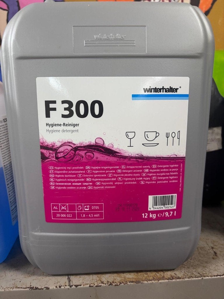 F300 Winterhalter Reinigingsmiddel 12KG, Ophalen of Verzenden, Zo goed als nieuw, Minder dan 45 cm, Minder dan 85 cm