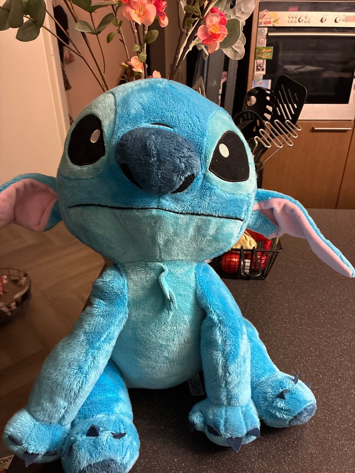 Grote Disney Stitch Knuffel - Zo goed als nieuw, Disney, Overige typen, Blauw, Ophalen of Verzenden