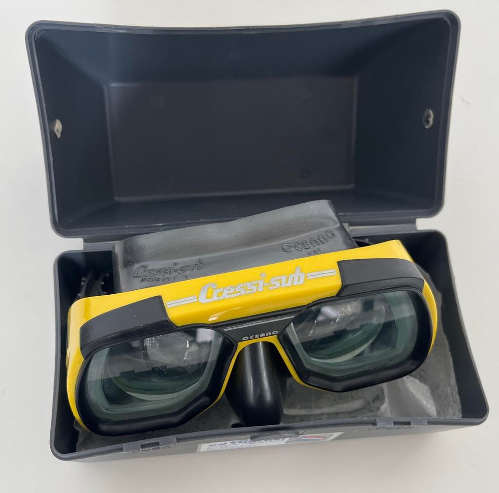 Cressi-sub Oceano Duikbril met hardcase en extra glazen, Ophalen of Verzenden, Duikbril of Snorkel