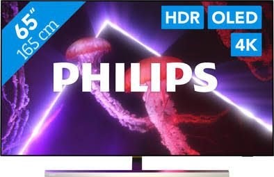 Philips 65OLED807/12 4K Ultra HD Ambilight TV, Ophalen, Philips, Gebruikt, 100 cm of meer