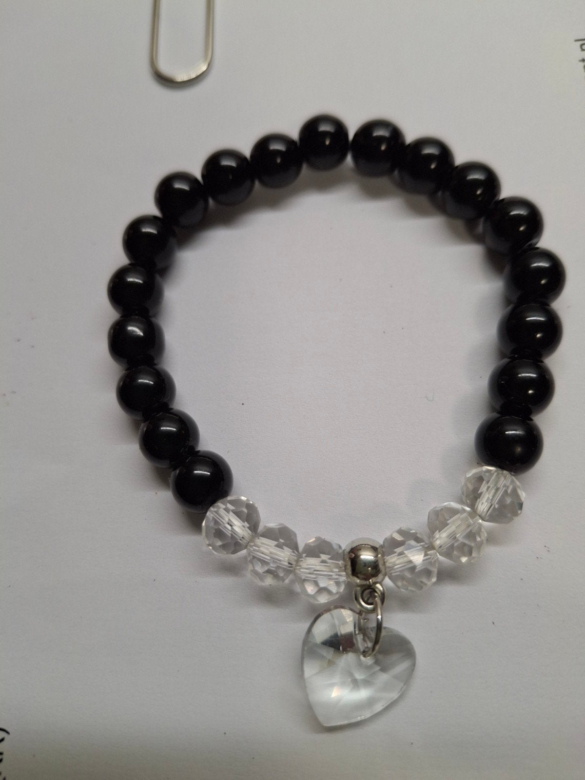 armband git plus kristal kralen, Ophalen of Verzenden, Nieuw, Met kristal