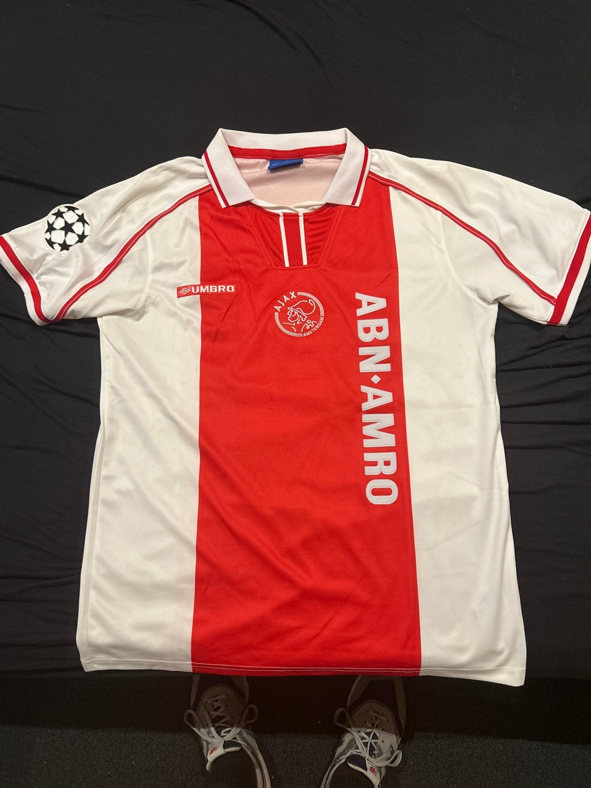 Ajax Thuisshirt 1995/1996 Witschge #8 Gesigneerd, Maat L, Ophalen of Verzenden, Zo goed als nieuw, Shirt