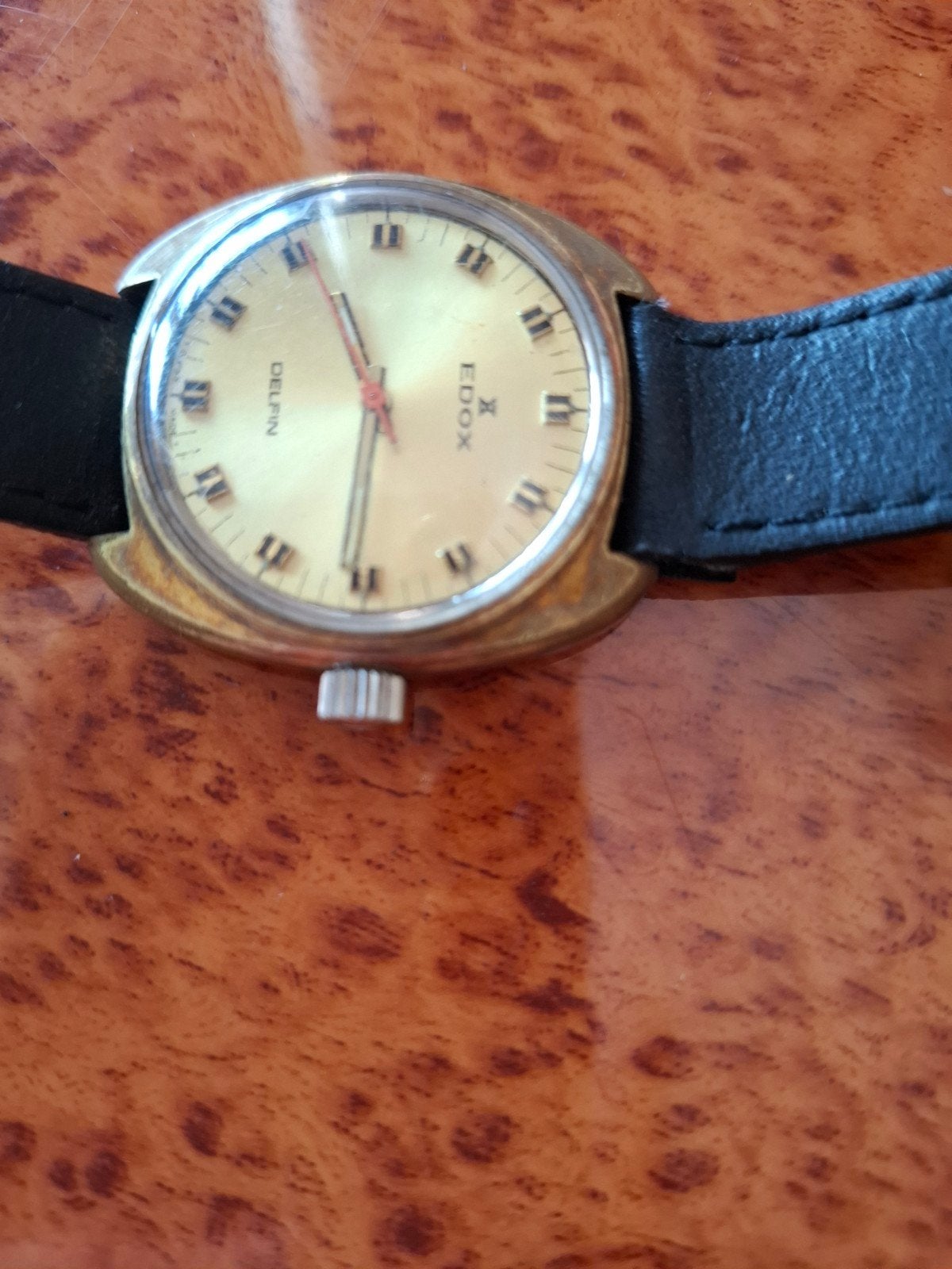 Vintage Polshorloges: Edox, Dugena, Duarena, Seiko, Overige merken, Overige materialen, Polshorloge, Verguld