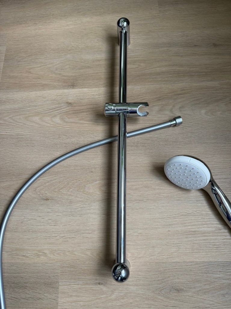 Grohe douchekraan met doucheset, Doe-het-zelf en Verbouw, Sanitair, Ophalen of Verzenden, Zo goed als nieuw, Chroom, Douche