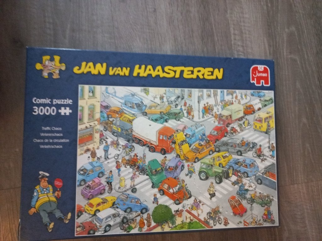 Jan van Haasteren puzzels 3 stuks van 3000 stukjes, Ophalen, Meer dan 1500 stukjes, Zo goed als nieuw