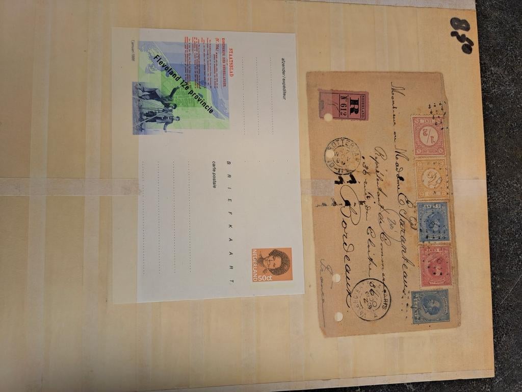 Briefkaart ongebruikt 1986 & poststuk 22,5 cent porto, Ophalen of Verzenden
