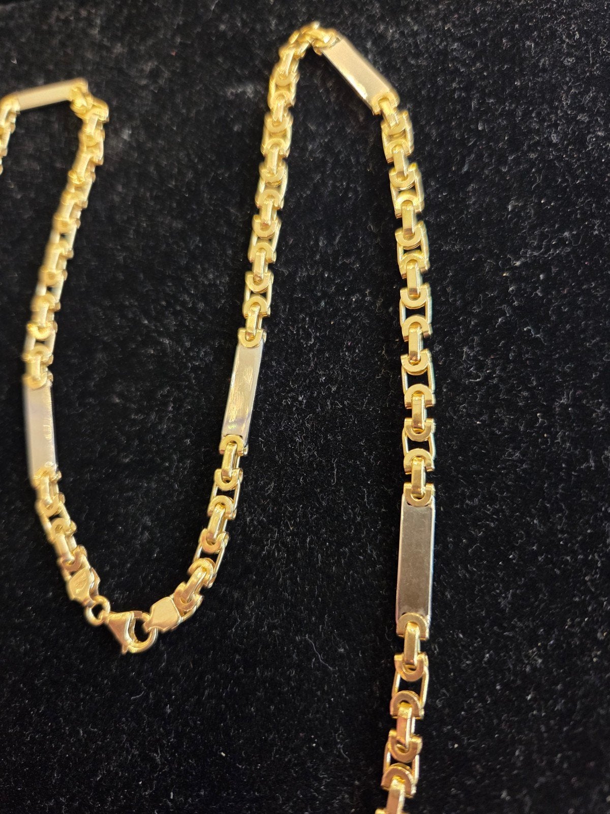 14 k gouden platte koningsketting 30,2 gram 69 cm, Ophalen of Verzenden, Nieuw, Goud, Goud