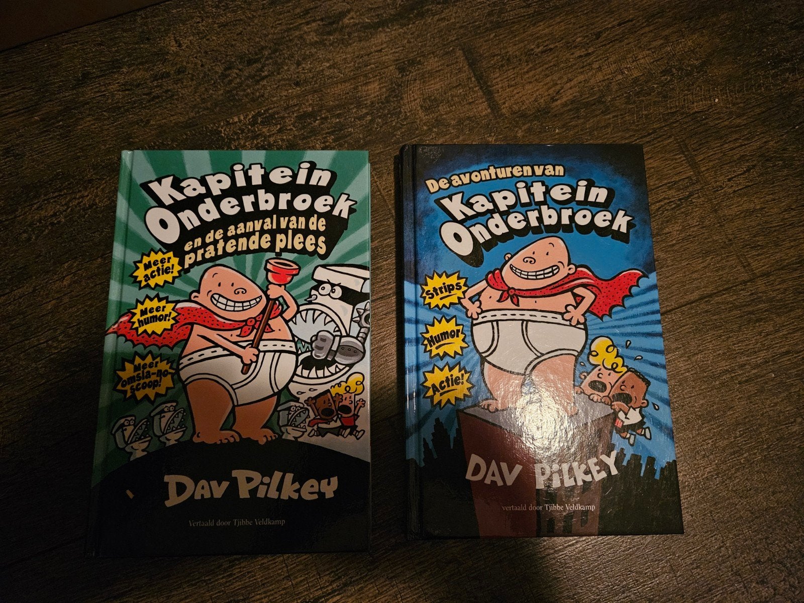 kapitein onderbroek, Ophalen, Verhalen