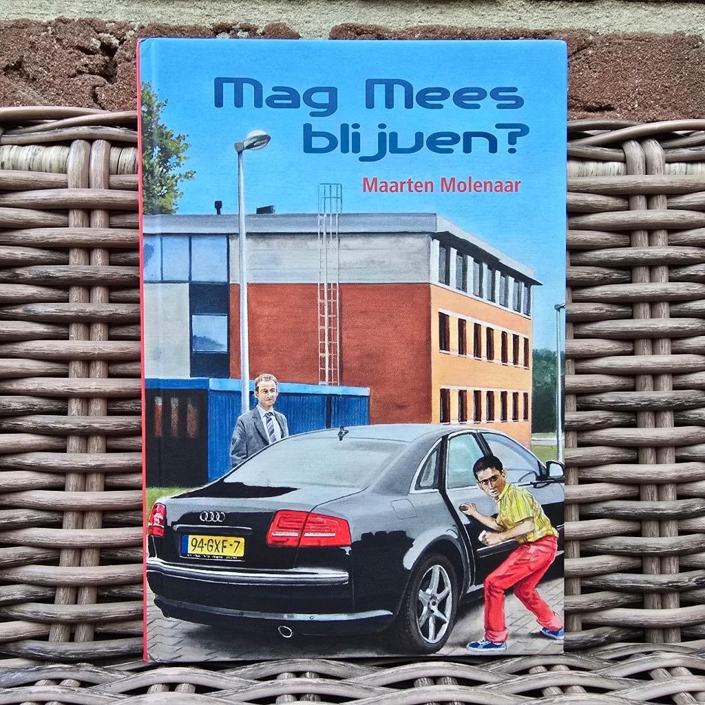 Nieuwstaat! Boek Mag Mees blijven? - vanaf 9 jaar - AVI M5, Ophalen of Verzenden, Zo goed als nieuw, Maarten Molenaar, Fictie algemeen