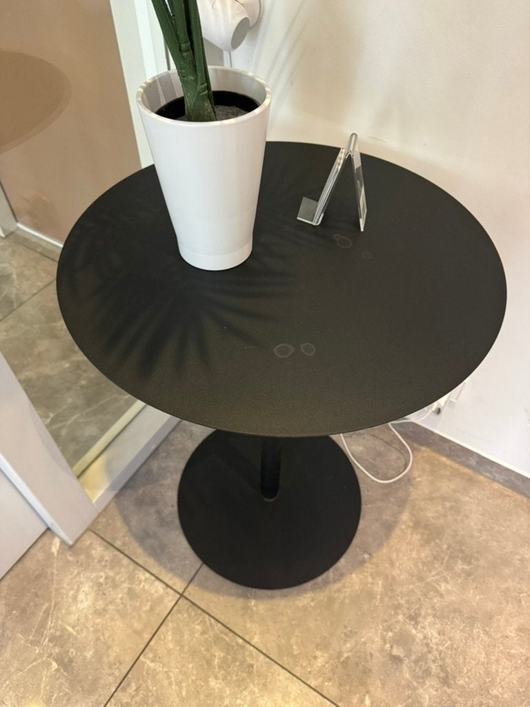 Zuiver Snow Bistrotafel Rond 57 cm Metaal Zwart, Minder dan 55 cm, Gebruikt, Metaal of Aluminium, Rond