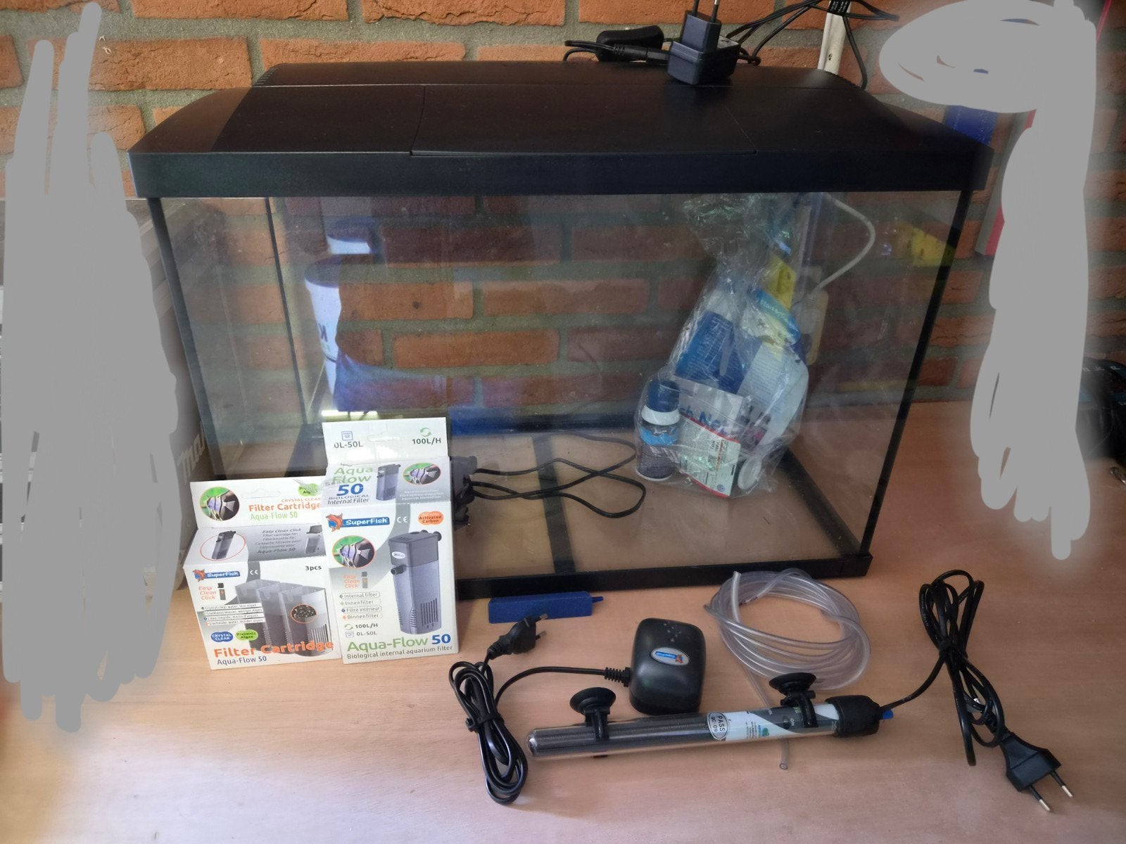 aquarium compleet, Dieren en Toebehoren, Ophalen, Inclusief toebehoren, Nieuw, Leeg aquarium