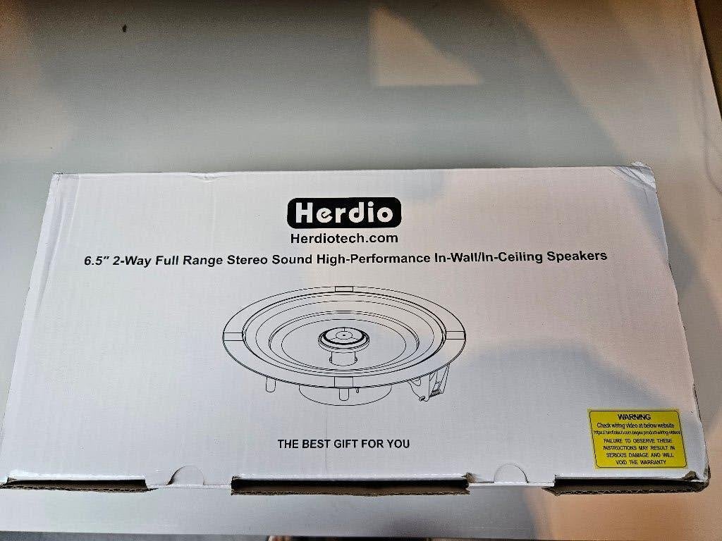 plafondspeaker Herdio HCS628 per 4 stuks, Audio, Tv en Foto, Overige merken, 120 tot 150 watt, Overige typen, Nieuw