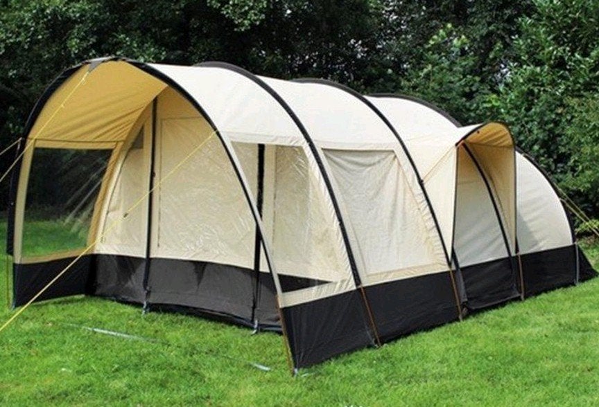Tunneltent 600 x 320. Eurotrail Nevada 4/5 pers. Nieuwstaat., Caravans en Kamperen, Ophalen, Zo goed als nieuw
