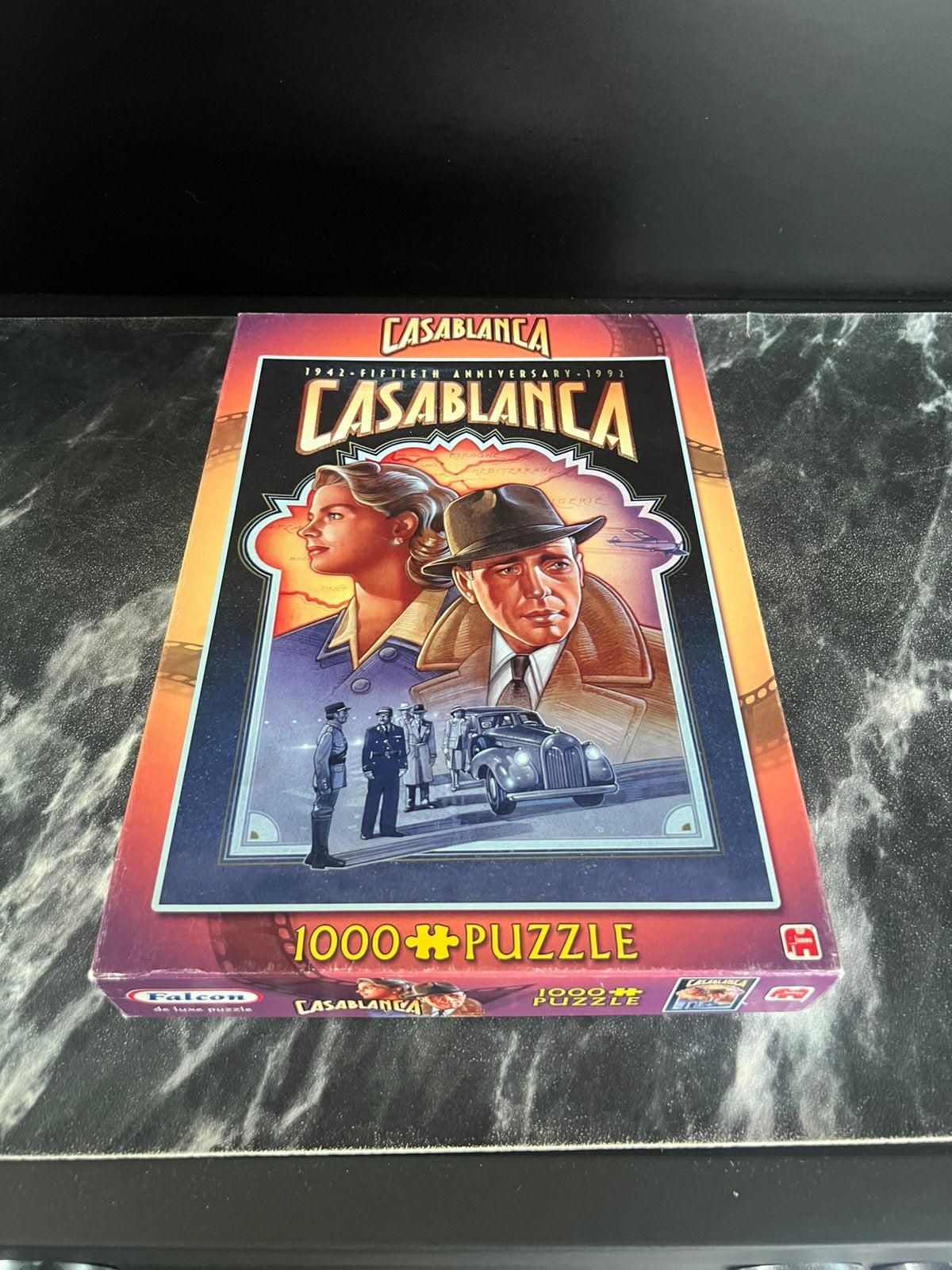 Falcon puzzel 1000 stukjes 50th anniversart Casablanca, Ophalen of Verzenden, 500 t/m 1500 stukjes, Zo goed als nieuw