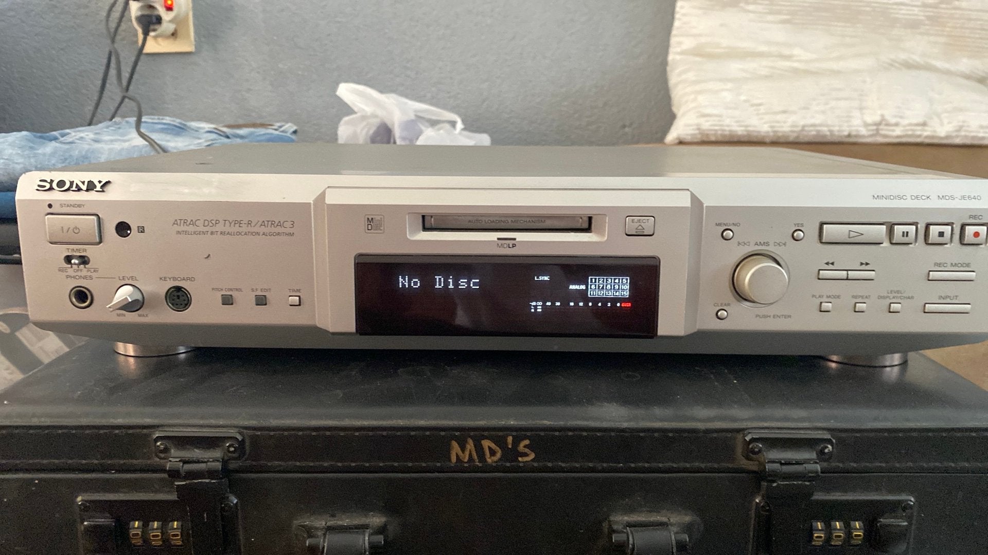 Minidisc deck sony mds-je640, Ophalen of Verzenden, Minidisc-recorder