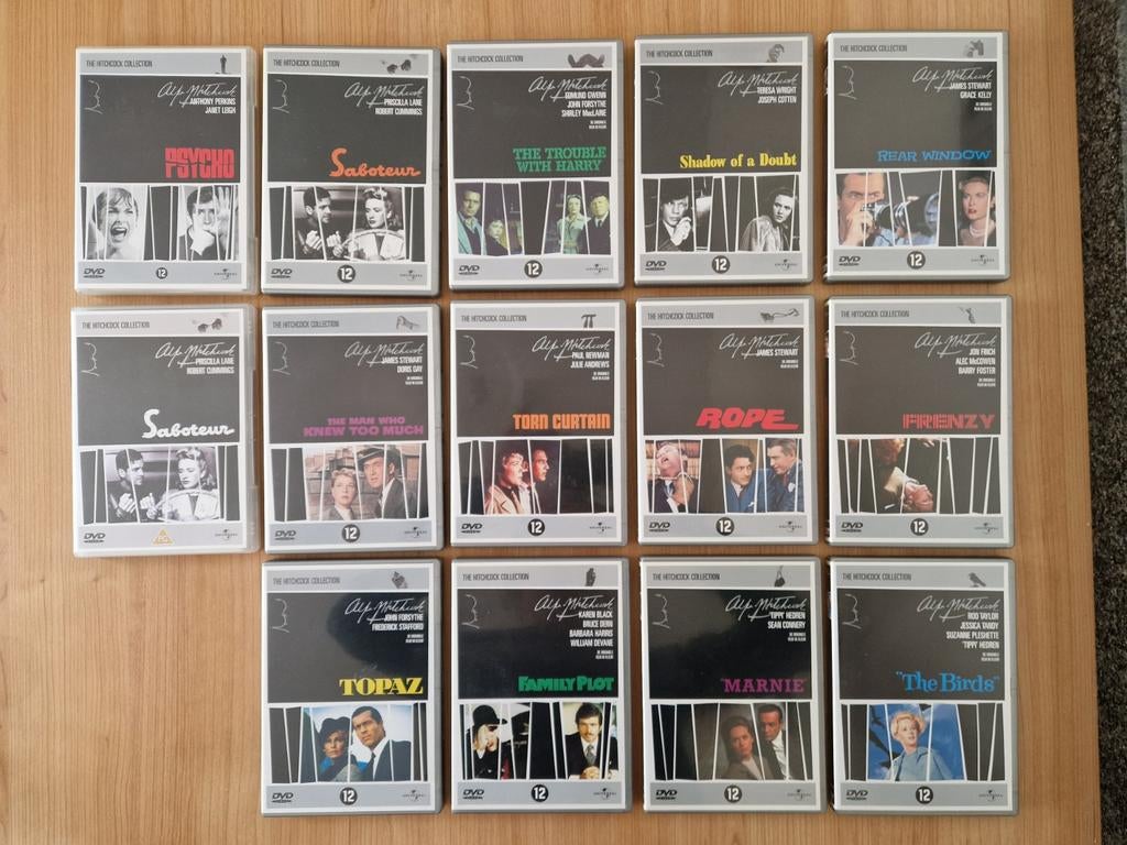 The Hitchcock Collection - 14-delige DVD Boxset (Nieuwstaat), Boxset, Ophalen of Verzenden, Zo goed als nieuw, Vanaf 12 jaar